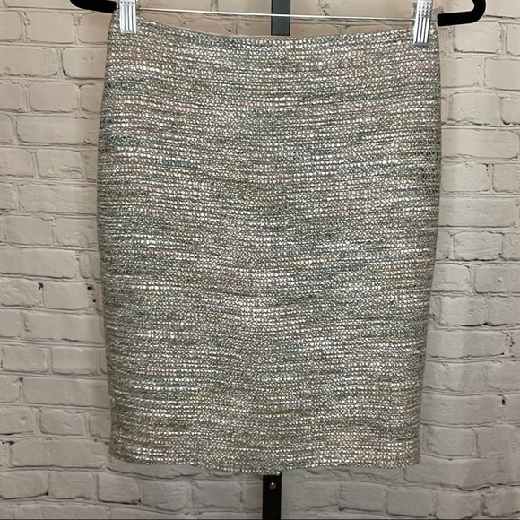 Ann Taylor Dresses & Skirts - Ann Taylor Mixed Print Pencil Skirt Wool Blend
